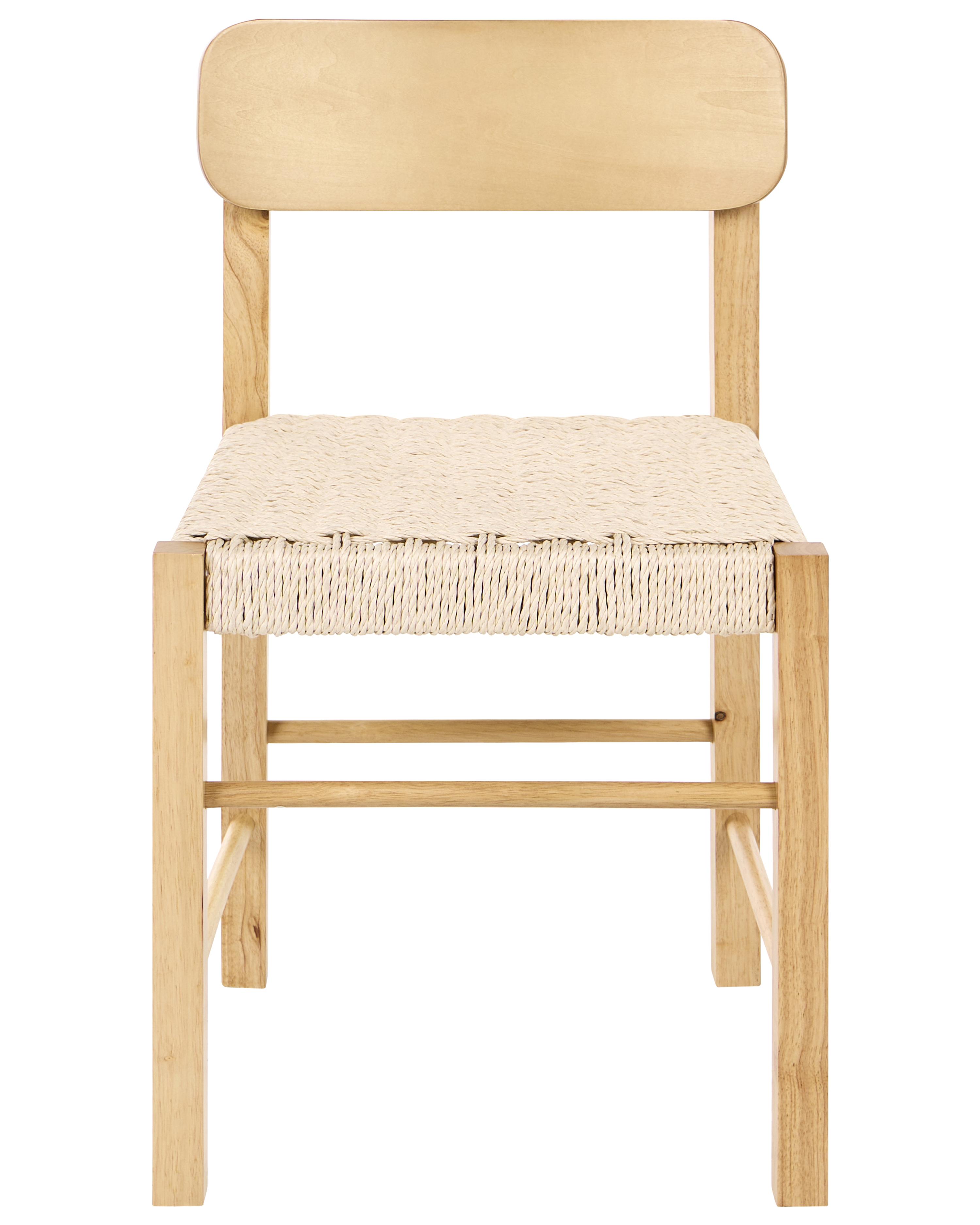 Set van 2 eetkamerstoelen ALLOS Hout Lichtbruin