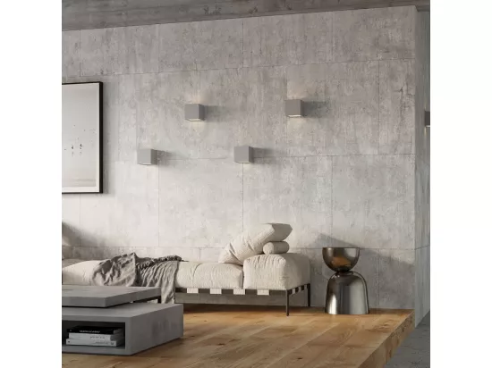 Sollux Lighting Leo Applique murale Up & Down gris béton, 12 cm