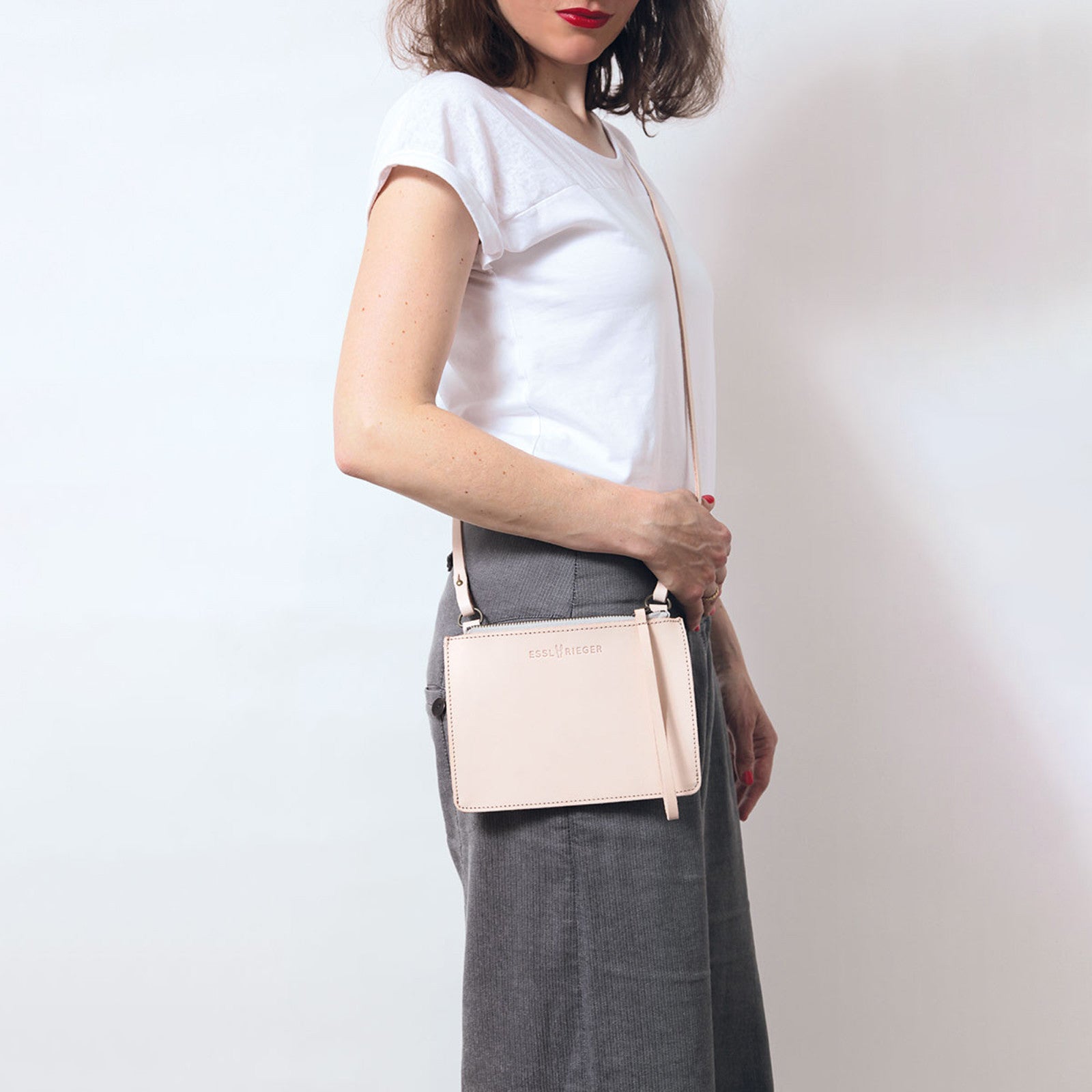 Clutch Chelsea Leder Natur