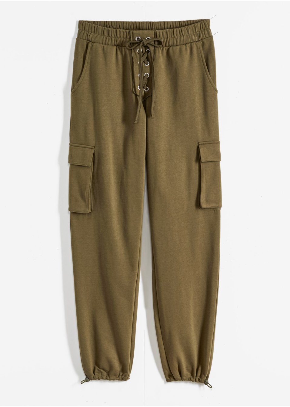Pantalon sweat cargo avec laçage