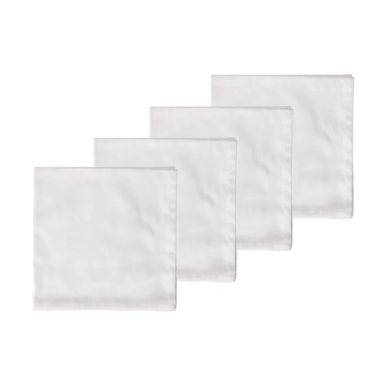 Södahl - Tiles Damask Servietten, weiss (4er-Set)
