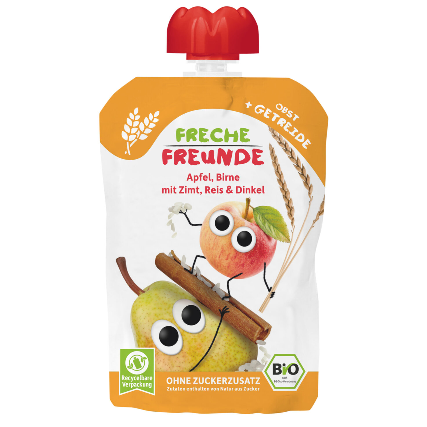 Freche Freunde Quetschie Apfel Birne Zimt Reis Din