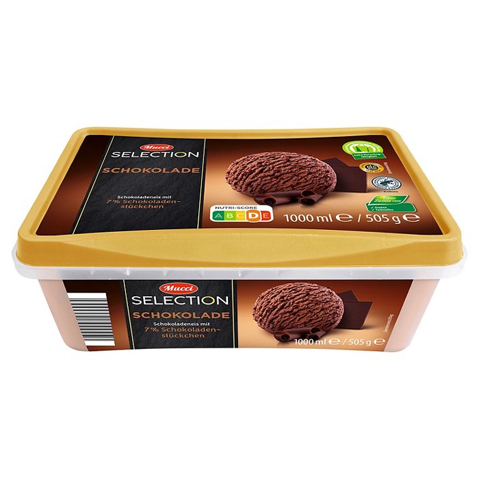 MUCCI Eisschale 1 l, Schokolade