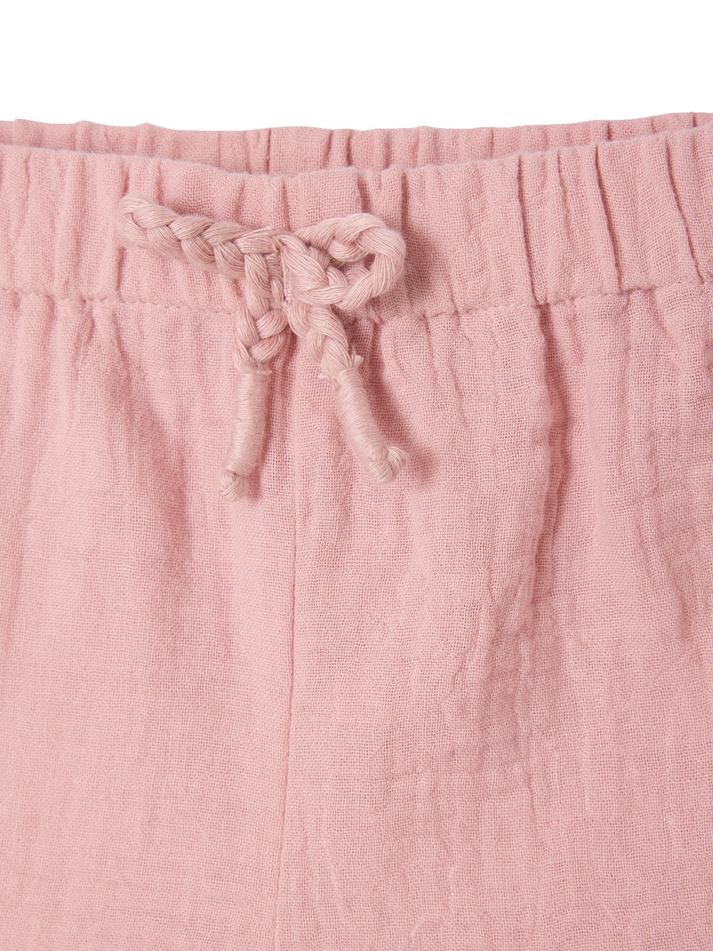 Vertbaudet 2er-Pack Baby Shorts für Neugeborene, Musselin rosa