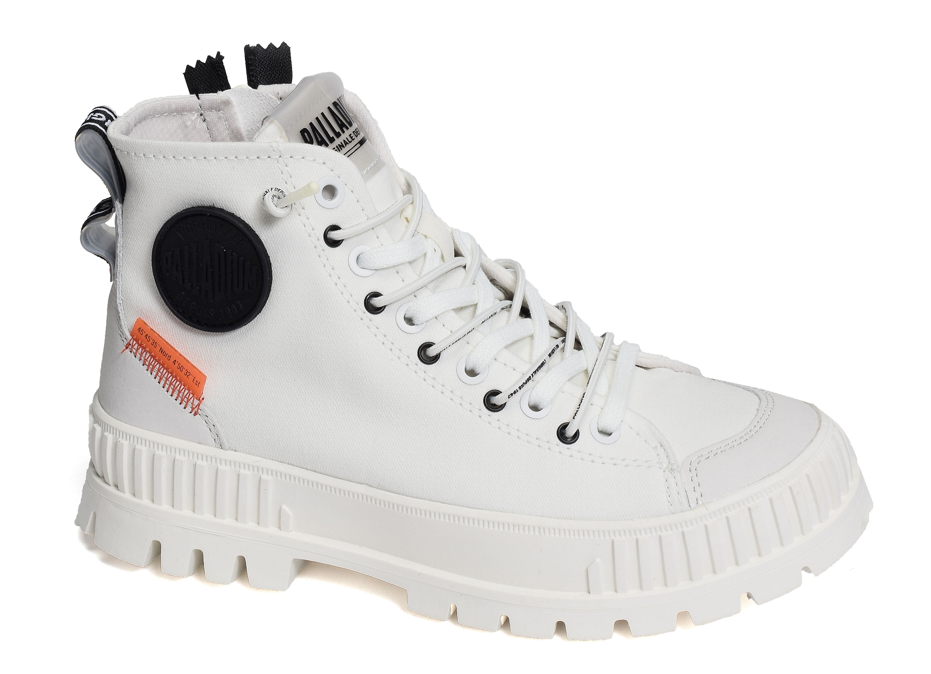 Pallashock back zip blanc