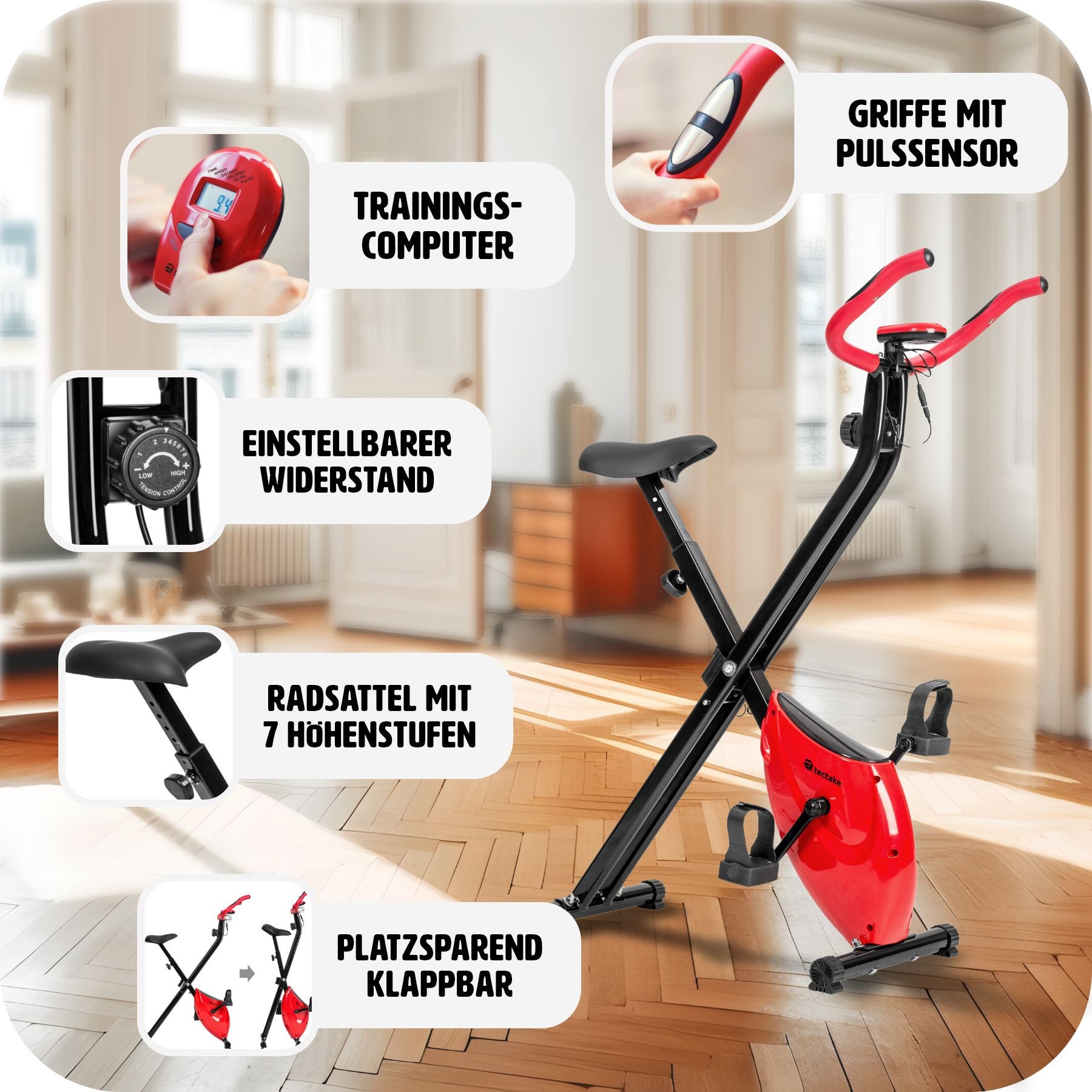 Heimtrainer FitX-Bike