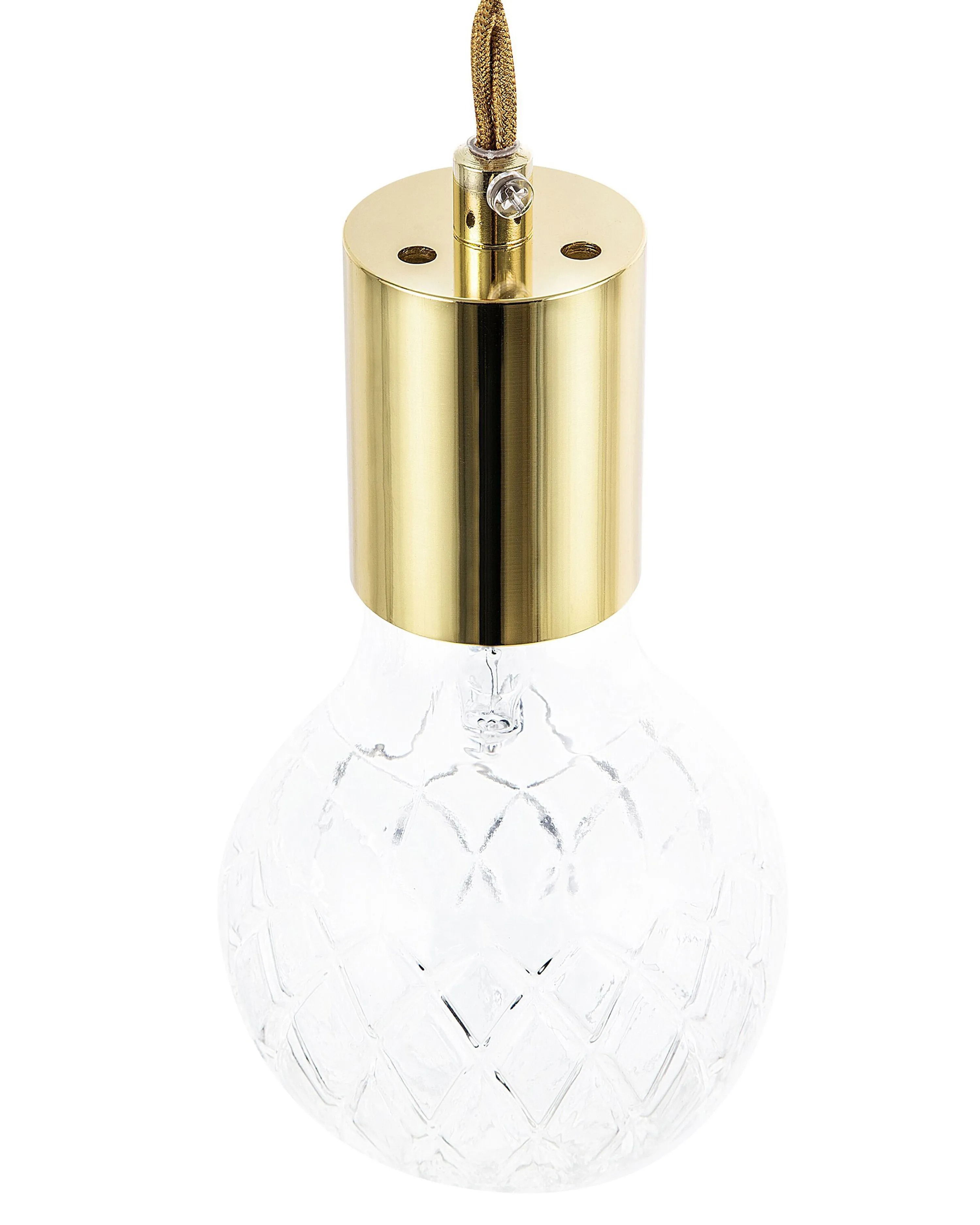 Set van 2 hanglampen ANZA Glas Goud