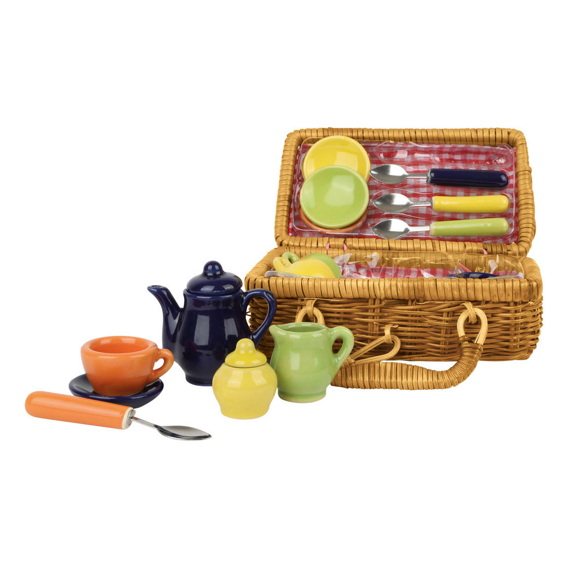 Small Foot-Picknickmandje met Serviesgoed