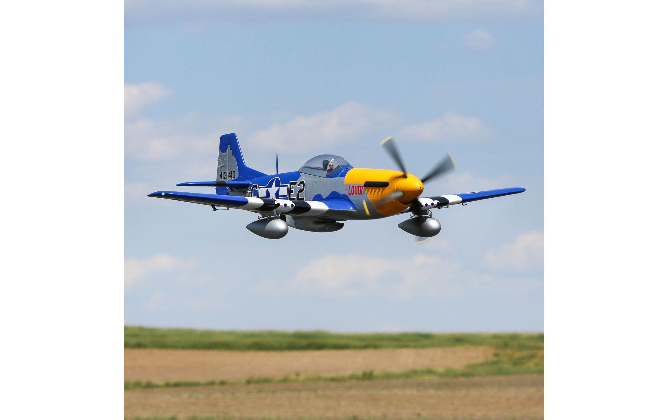 Flugzeug P-51D Mustang 1500 mm BNF Basic<br>Warbird