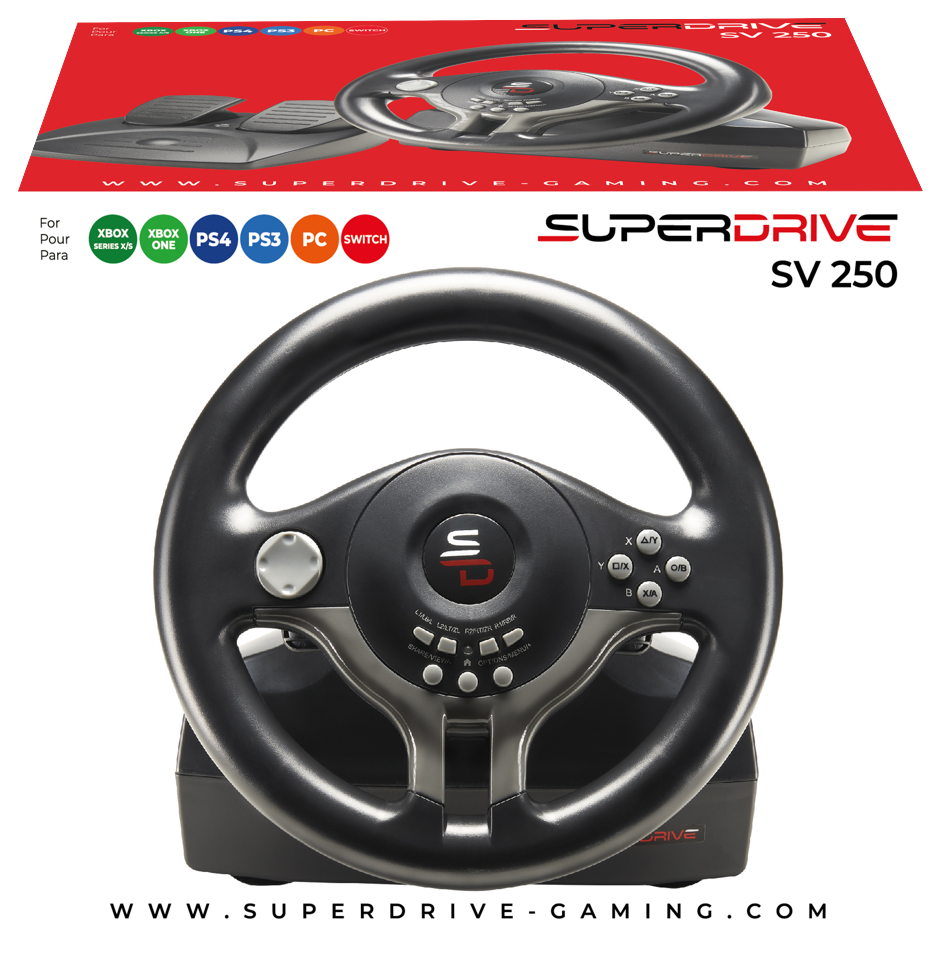 Subsonic Superdrive SV 250 - PS4/PS3/Xbox One, X/S / Switch / PC