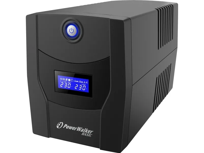 PowerWalker Basic VI 2200 STL FR - UPS - AC 162 - 290 V - 1320 Watt - 2200 VA - 9 At - USB - output-stikforbindelser: 4