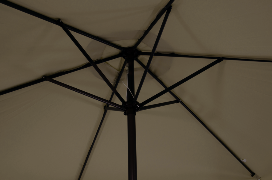 CUHOC Parasol Ø3m ecru + Redalbel parasolhoes en grote voet