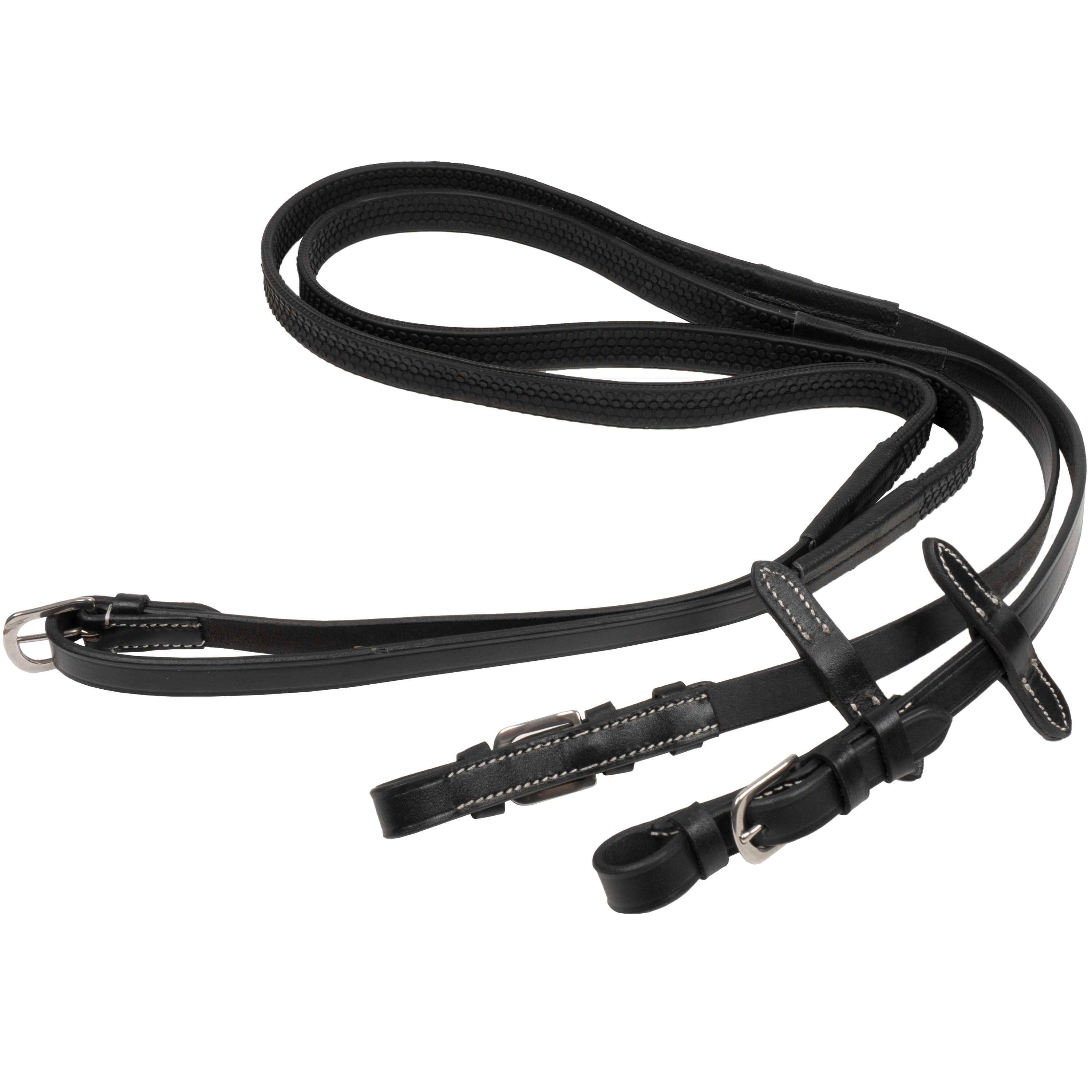 HKM Teugels met Rubber Zwart