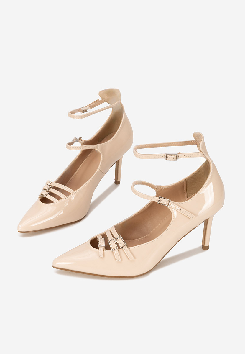 Chaussures à talon aiguille beige Monalisa
