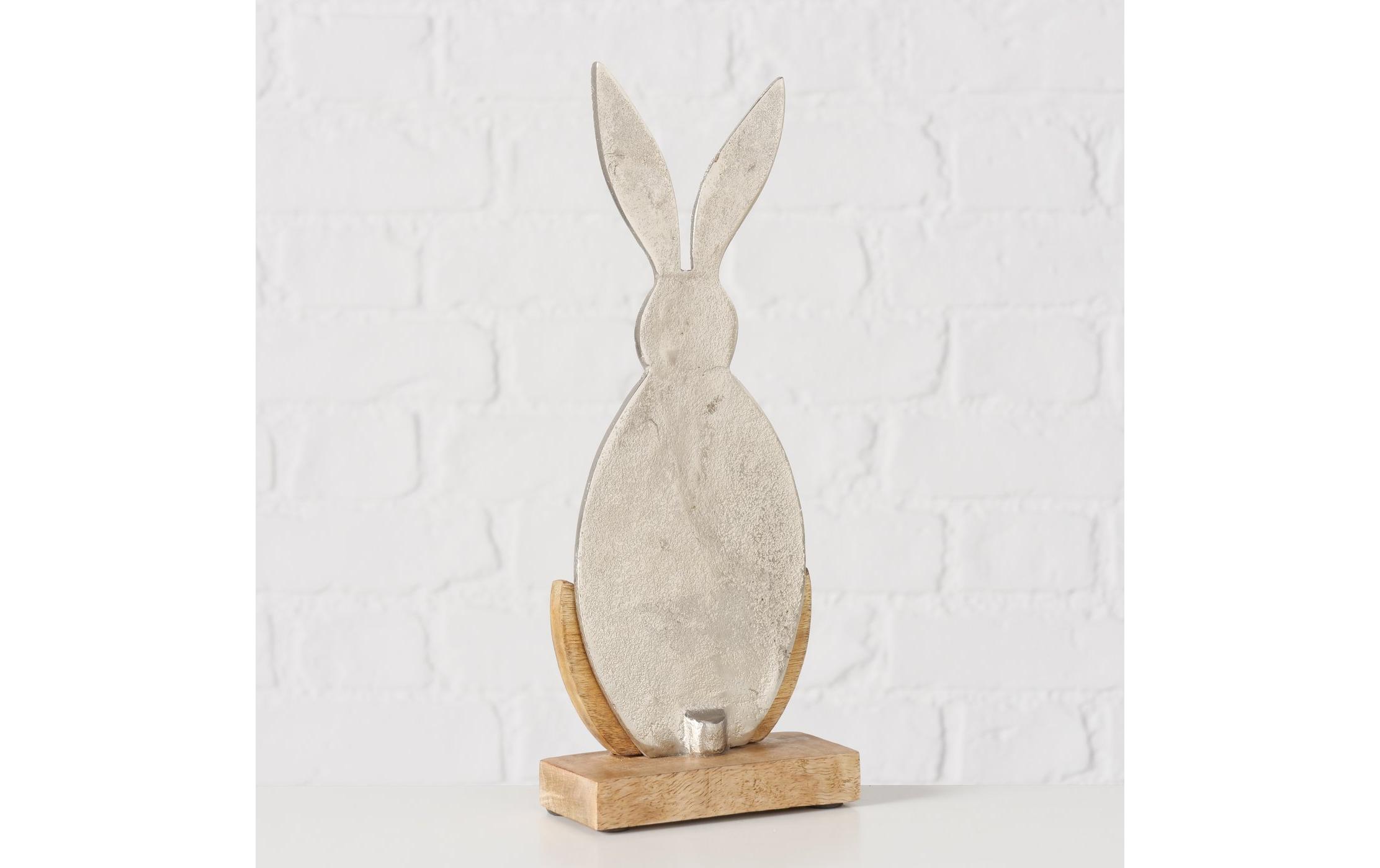 Aufsteller Hase Momo SilberDekofigur
