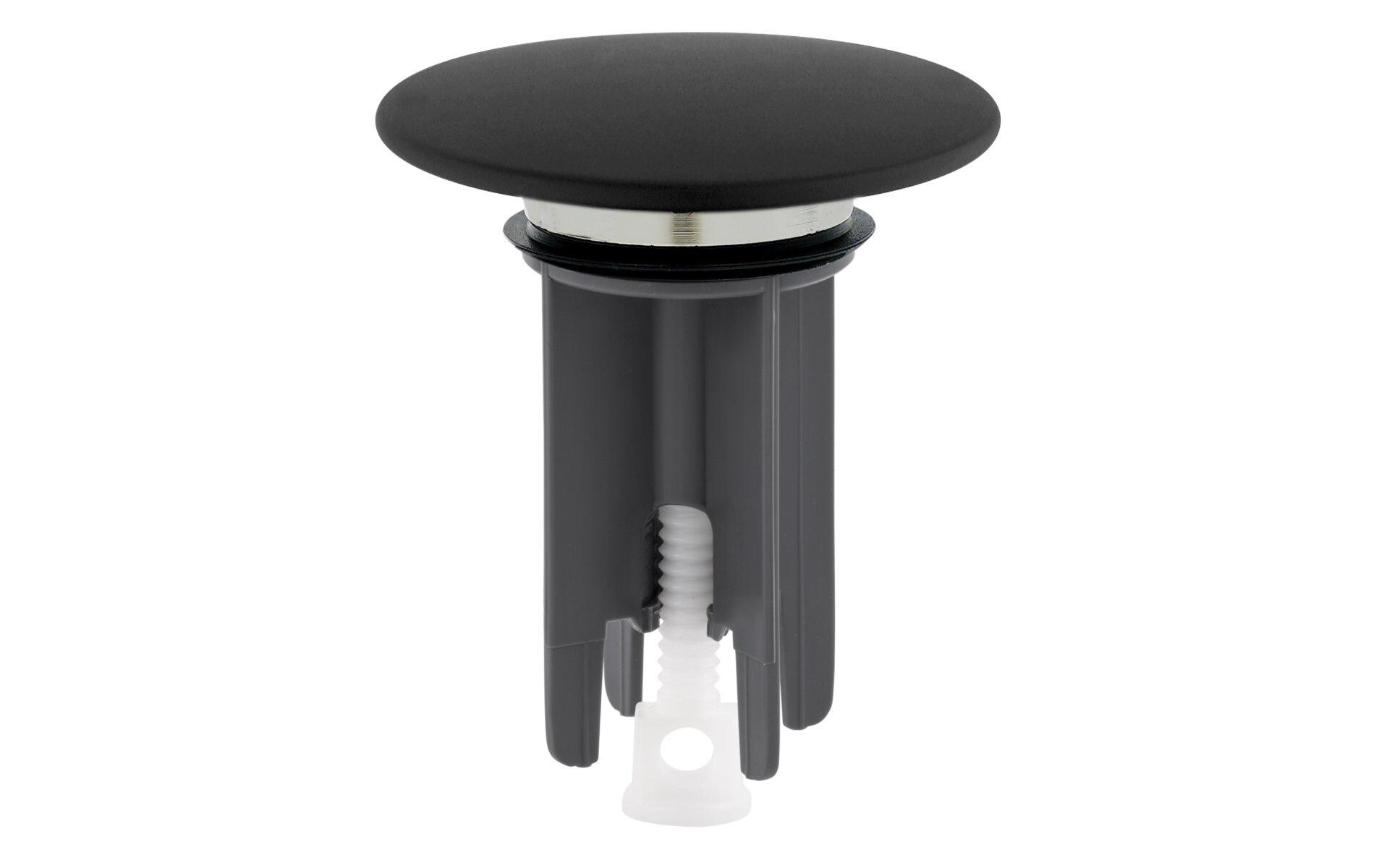 Waschbeckenstöpsel Snap Ø 63 mm, SchwarzVentilstopfen Snap, Schwarz matt