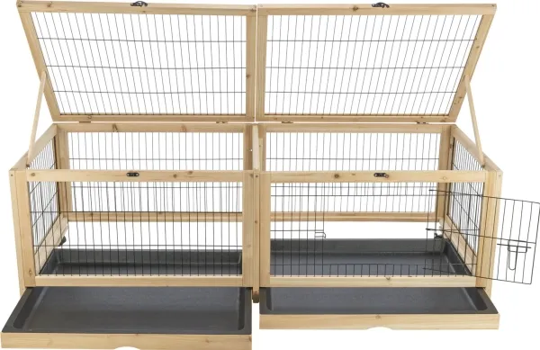 Trixie Indoor run, guinea pigs/rabbits, wood/metal, 150×50×60 cm