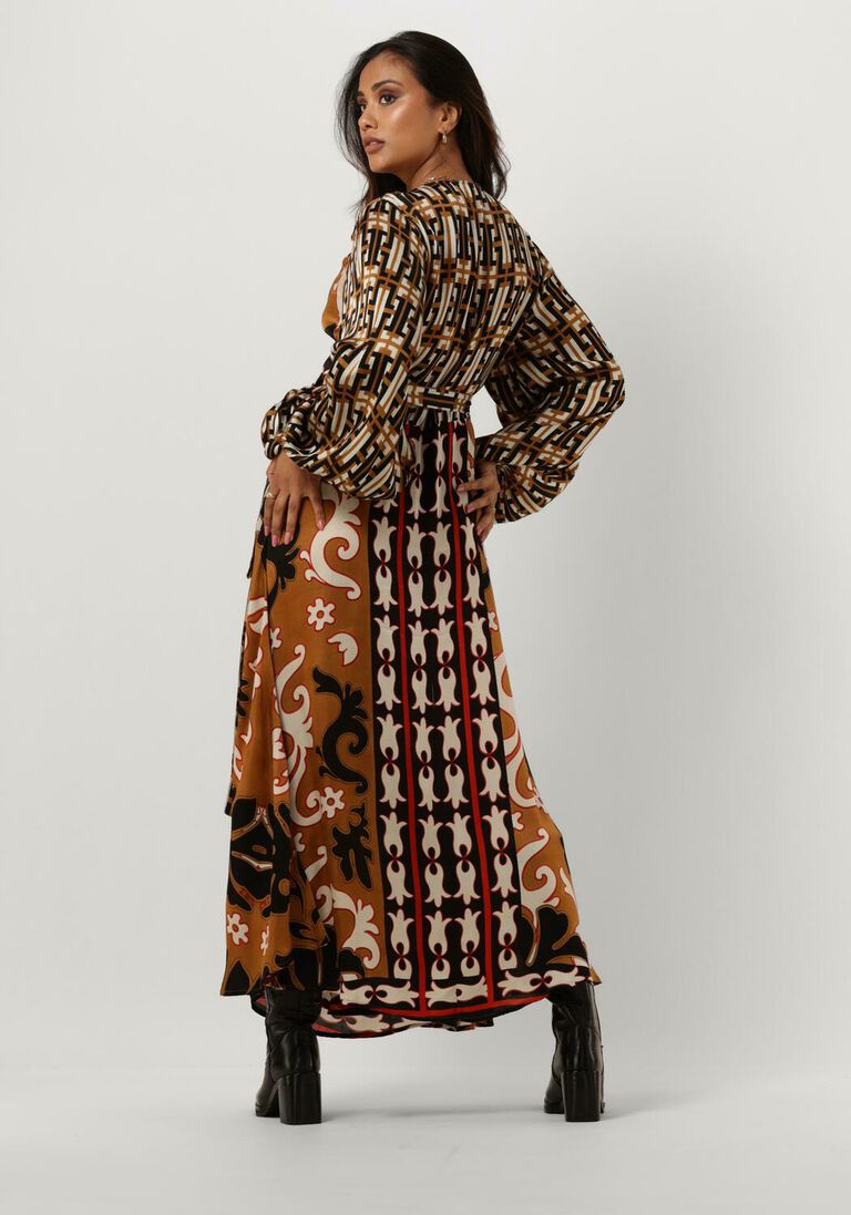 SUMMUM multi summum maxi jurk dress print long mix