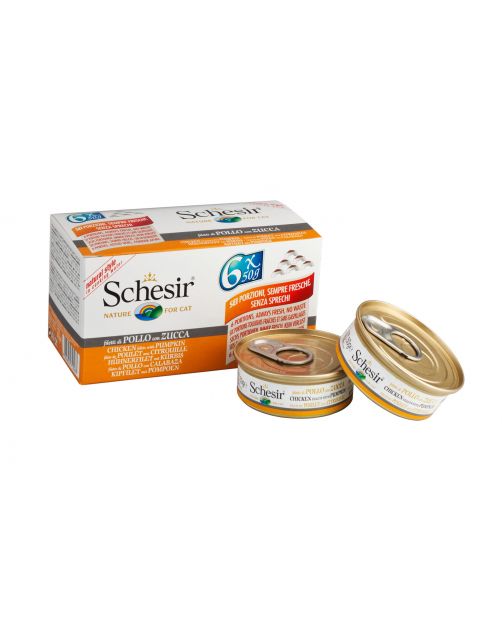 Schesir Kat Mp Blik Gekookt 6x50 g - Kattenvoer