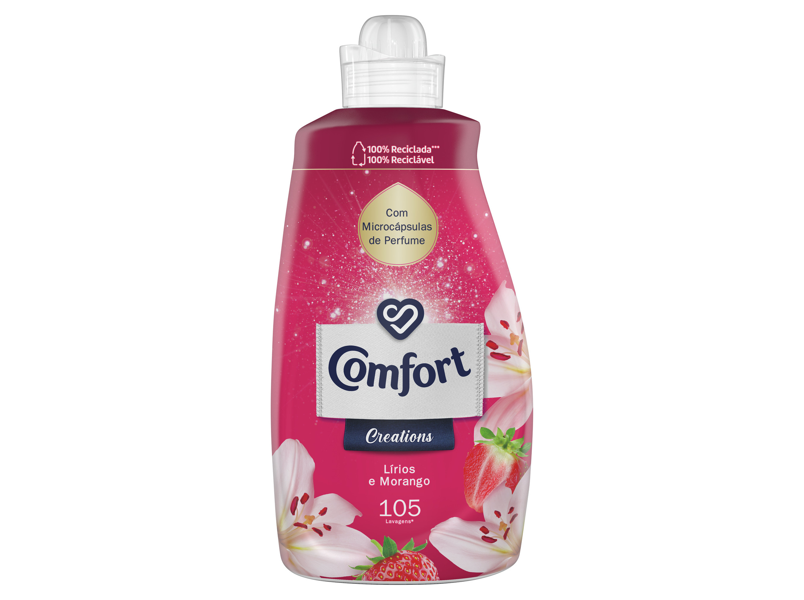 AMACIADOR CONCENTRADO COMFORT CREATIONS LÍRIOS E MORANGO 105 DOSES