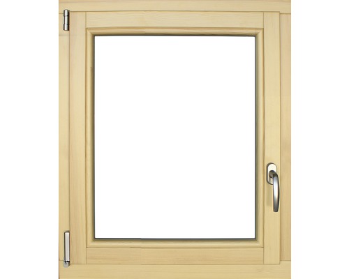 Houten raam, grenen, gelakt, 750x900 mm, DIN links