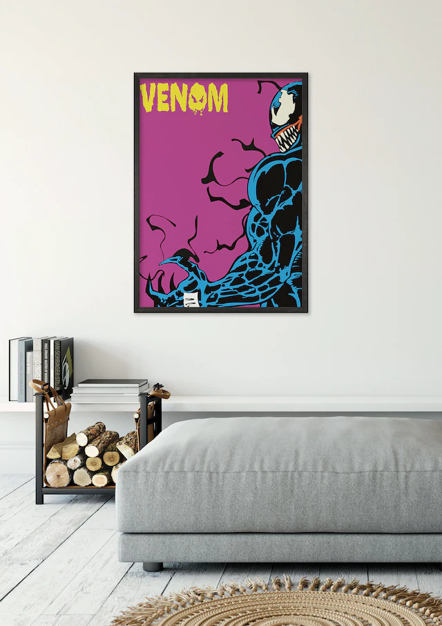 Komar Wandbild »Marvel Venom Colourful Stare« Disney Set, 1 Stk. tlg. 40 x 50 cm (Breite x Höhe) - Kinderzimmer, Dekoration