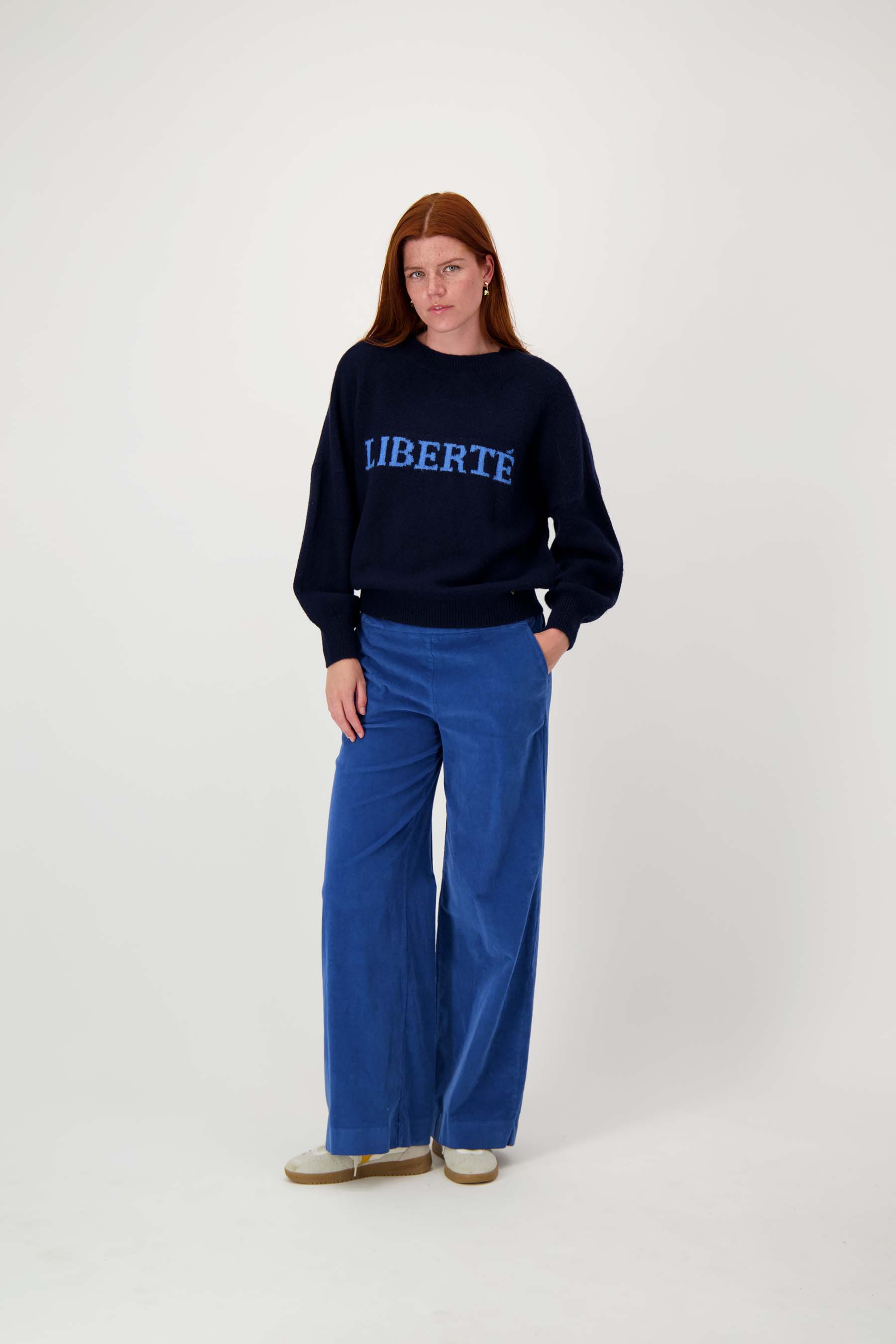 corduroy broek met elastaan