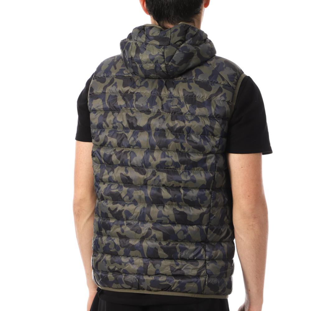 Jott Doudoune sans manches Gris/Vert Homme Jott Pat Camo