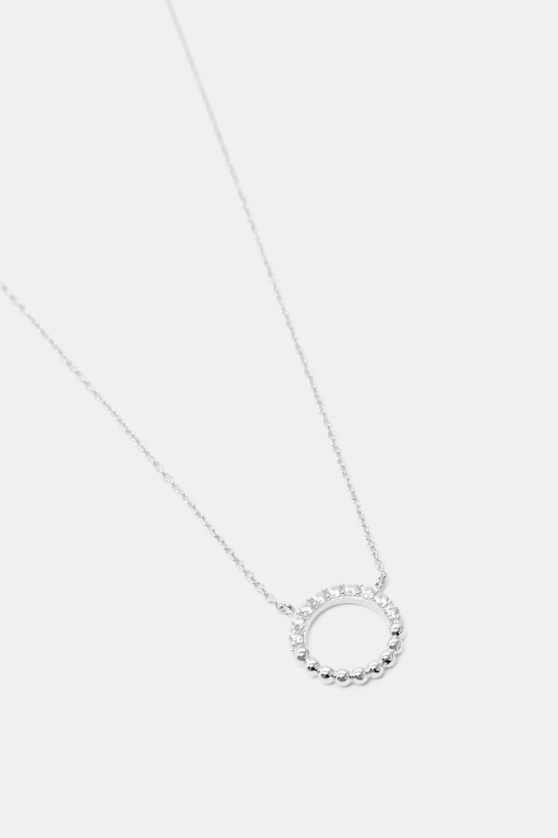 Collier à pendentif orbe, argent sterling