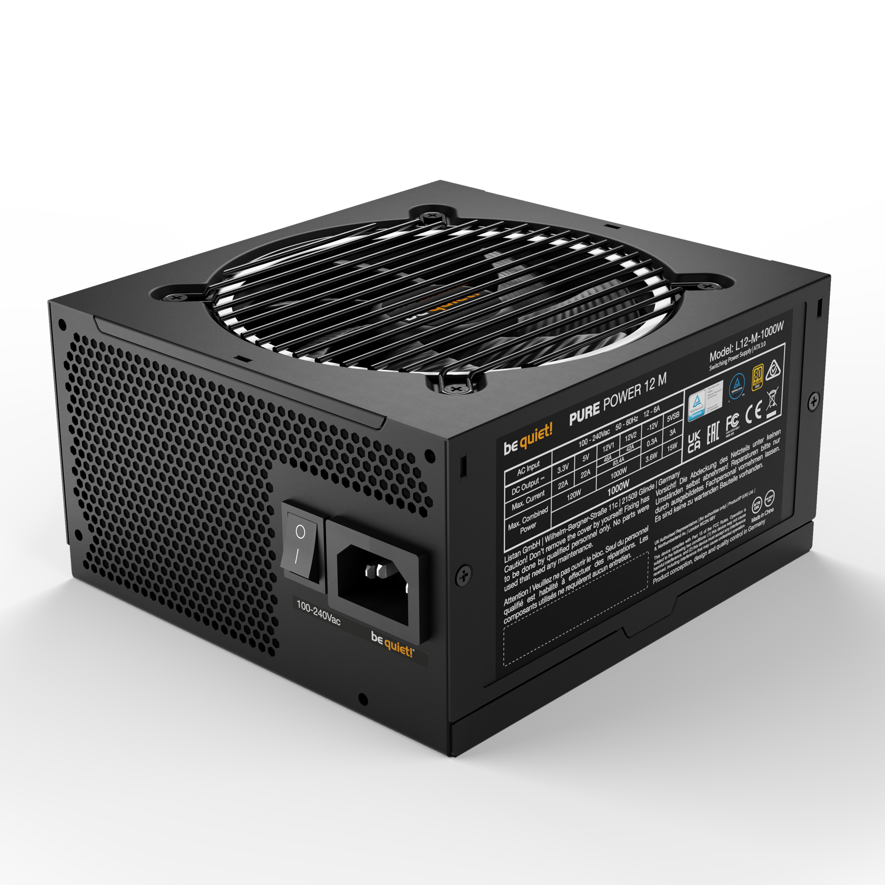 be quiet! Pure Power 12 M 1000W 80PLUS Gold