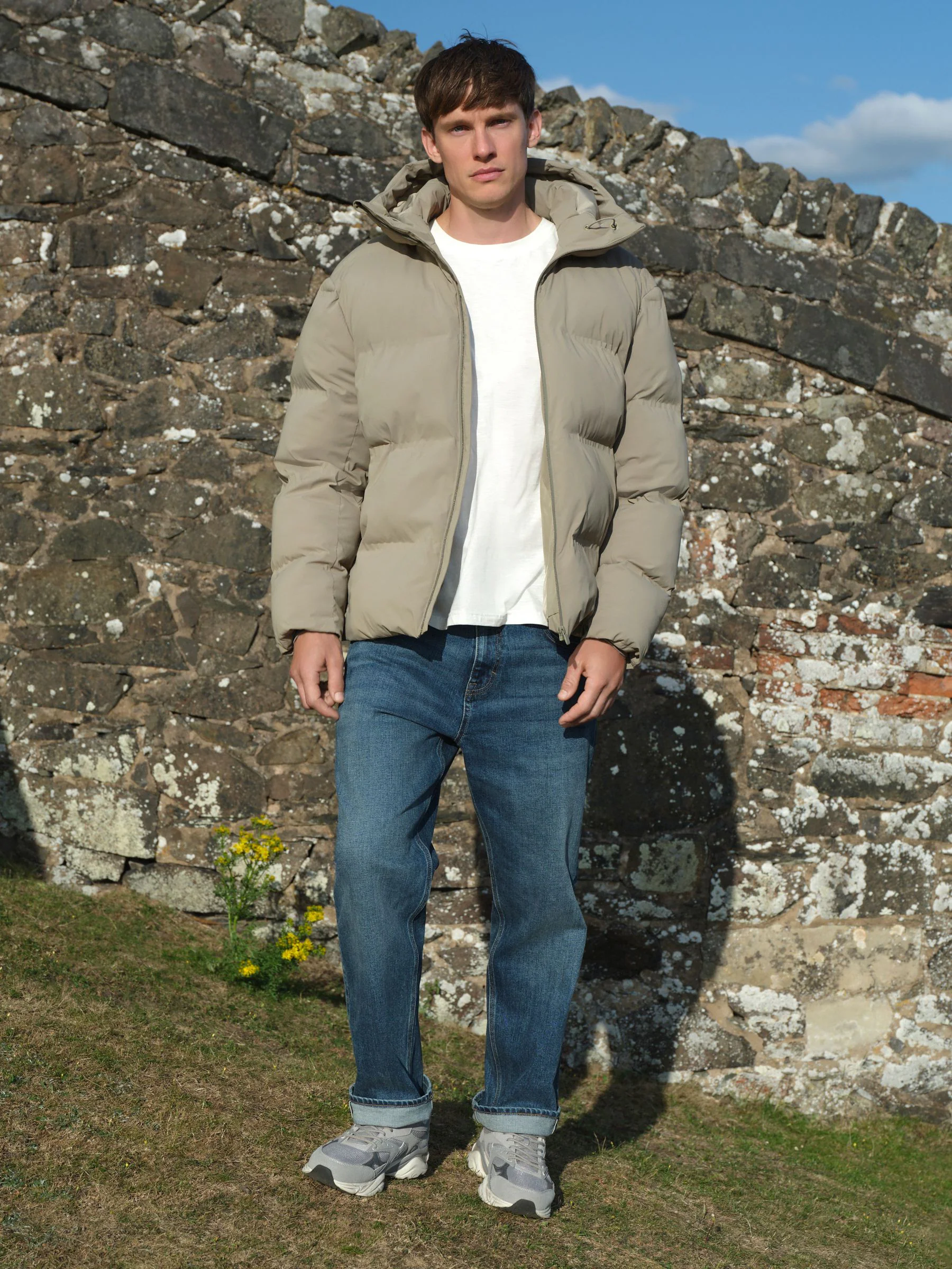 Pastelgeel - Standaard lengte - ThermoGen Shower Resistant Puffer Jacket