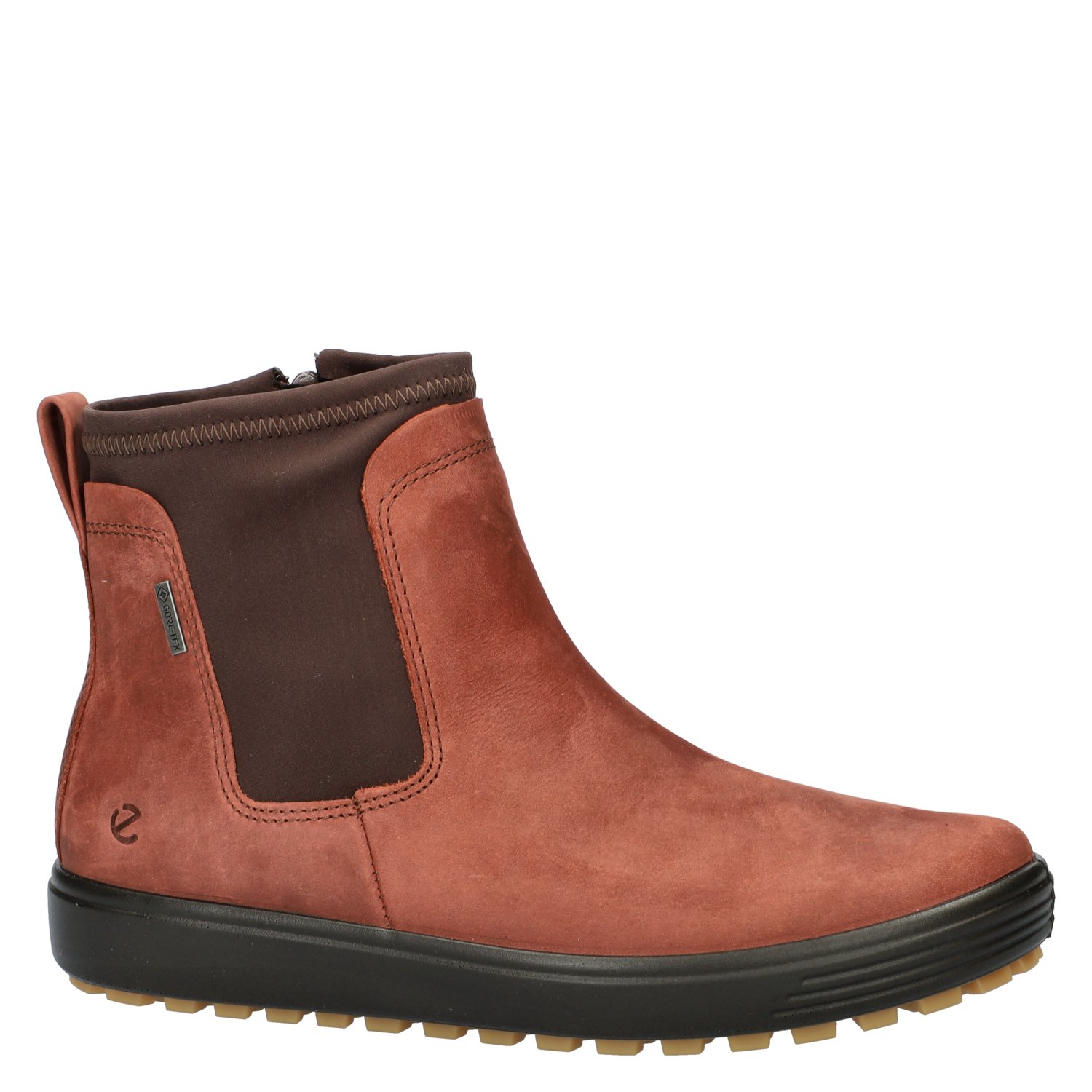 Soft 7 Tred dames enkellaars Ecco Bruin