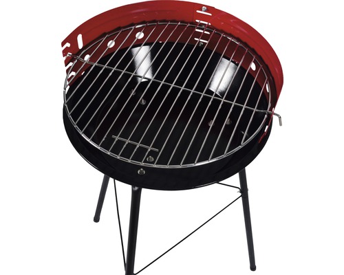 Houtskoolgrill 34 cm staal zwart