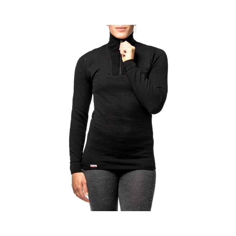 Woolpower Zip Turtleneck 200 Black