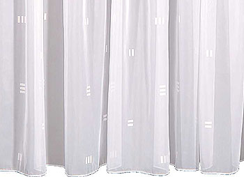 Fertigschal - weiß - mit Webmotiv - 145x450 cm