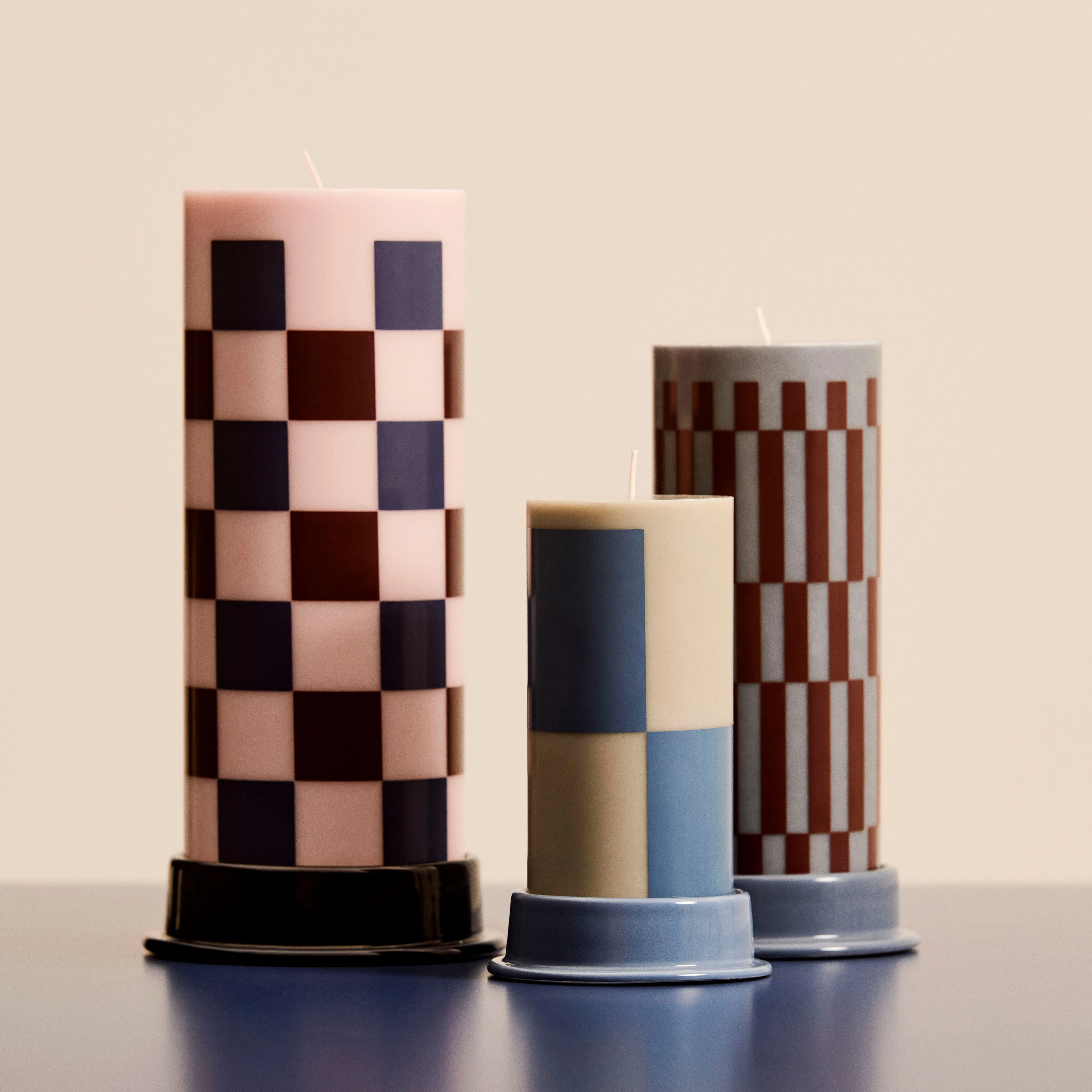 COLUMN - Bougie bloc cire | Multicolore
