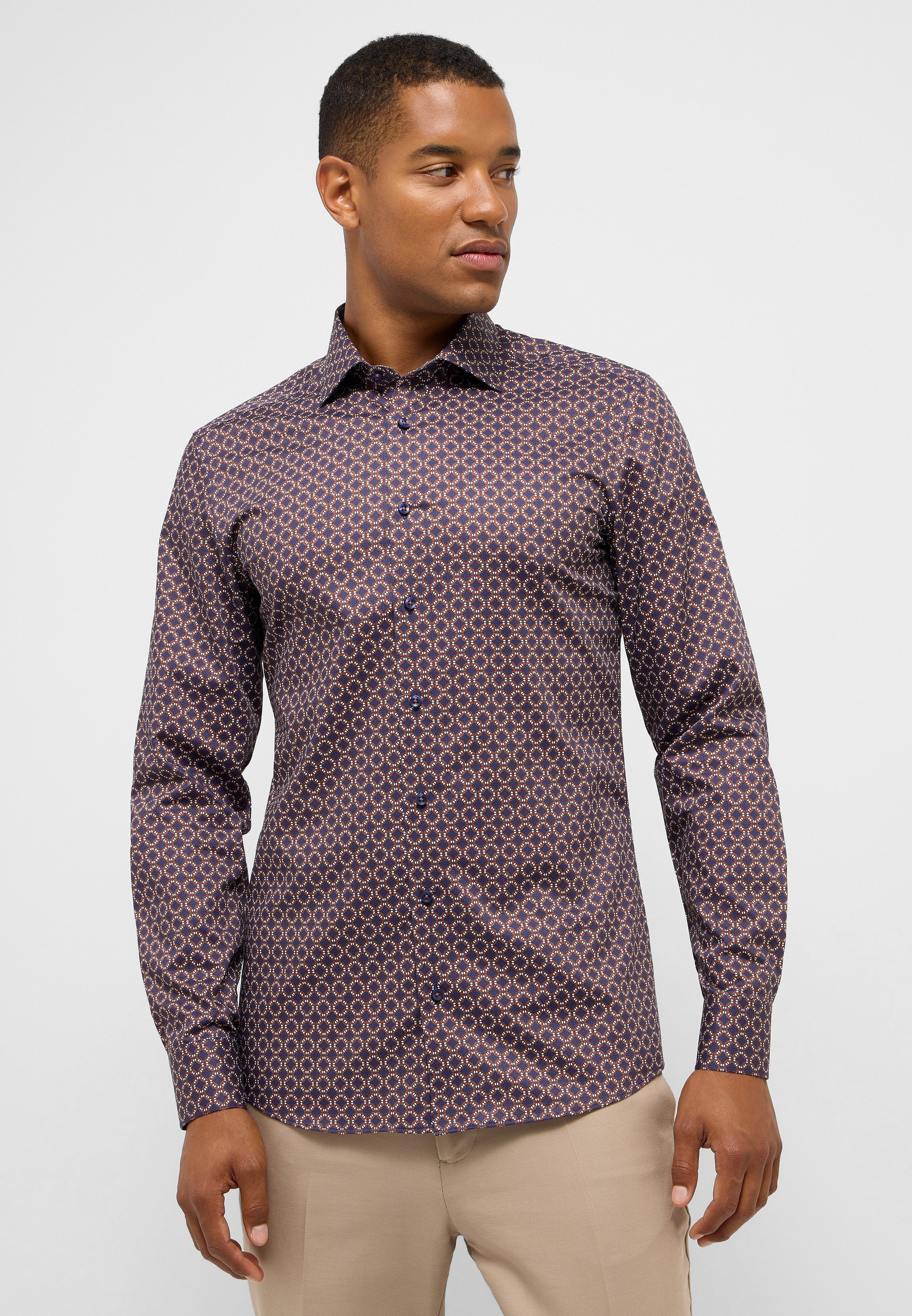 Eterna Langarmhemd »SLIM FIT«, NON IRON (bügelfrei)