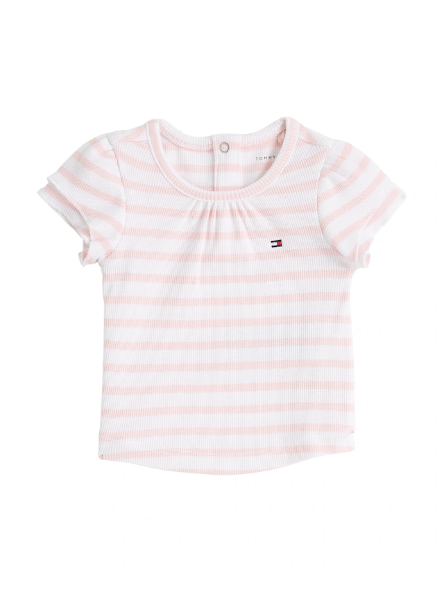 Tommy Hilfiger T-Shirt »STRIPED RIB TEE SS«, mit Streifenmuster