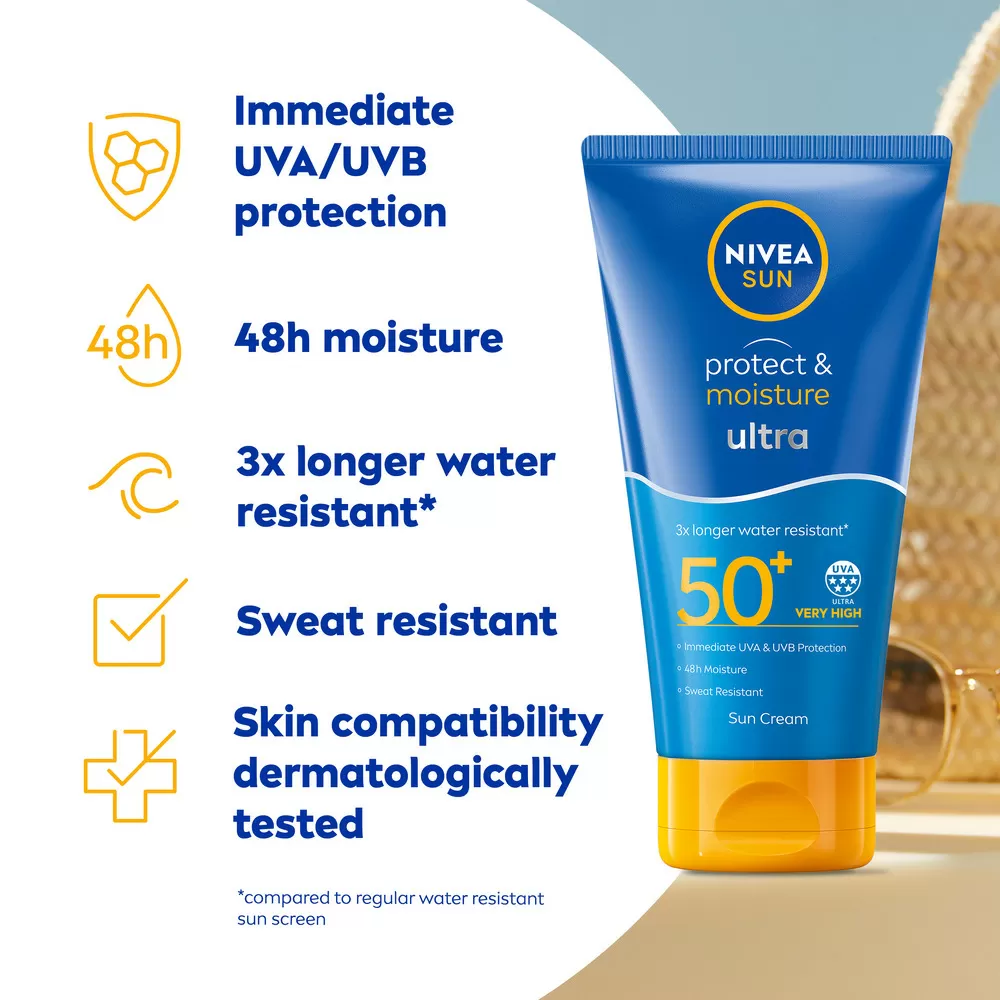 Nivea Sun Protect & Moisture Ultra SPF50  - 150 ml.