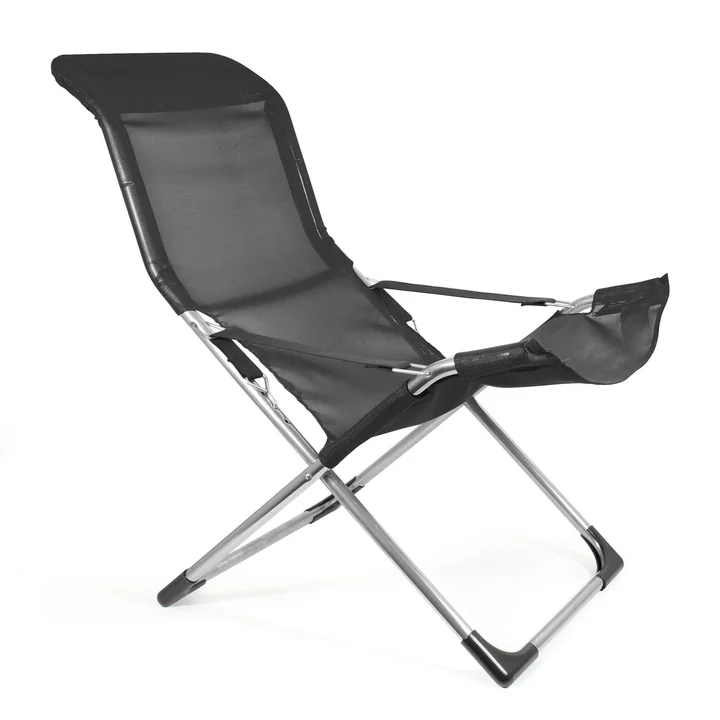Fiam - Fiesta Sessel, Aluminium / schwarz