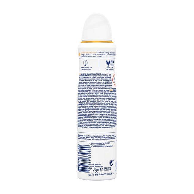 Dove Anti-Transpirant Clean Touch Deodorant Spray 150 ML