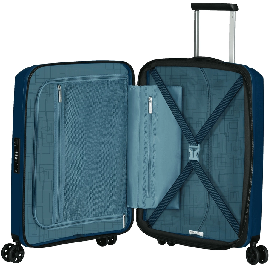 American Tourister Aerostep - 4-Rollen-Kabinentrolley 55 cm erw. navy blue