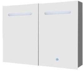 Best Design Miracle LED spiegelkast 90x60cm aluminium