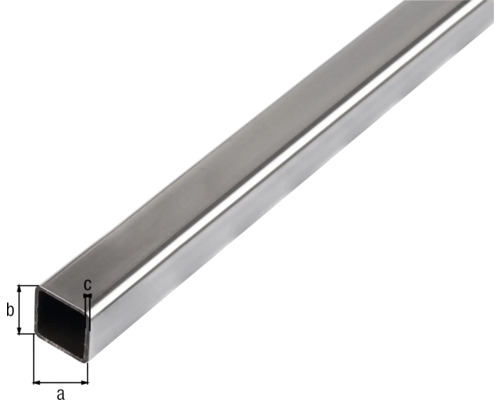 Vierkante stalen buis 20x20x1,5 mm, 1 m