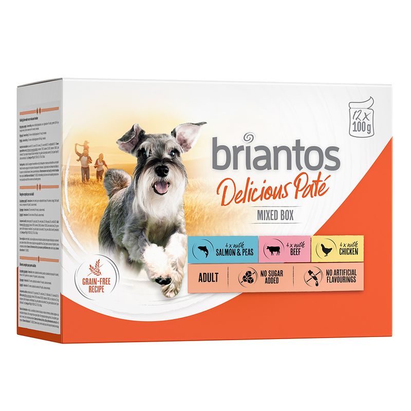 Lot Briantos Delicious Paté 48 x 100 g pour chien ✓ pas cher