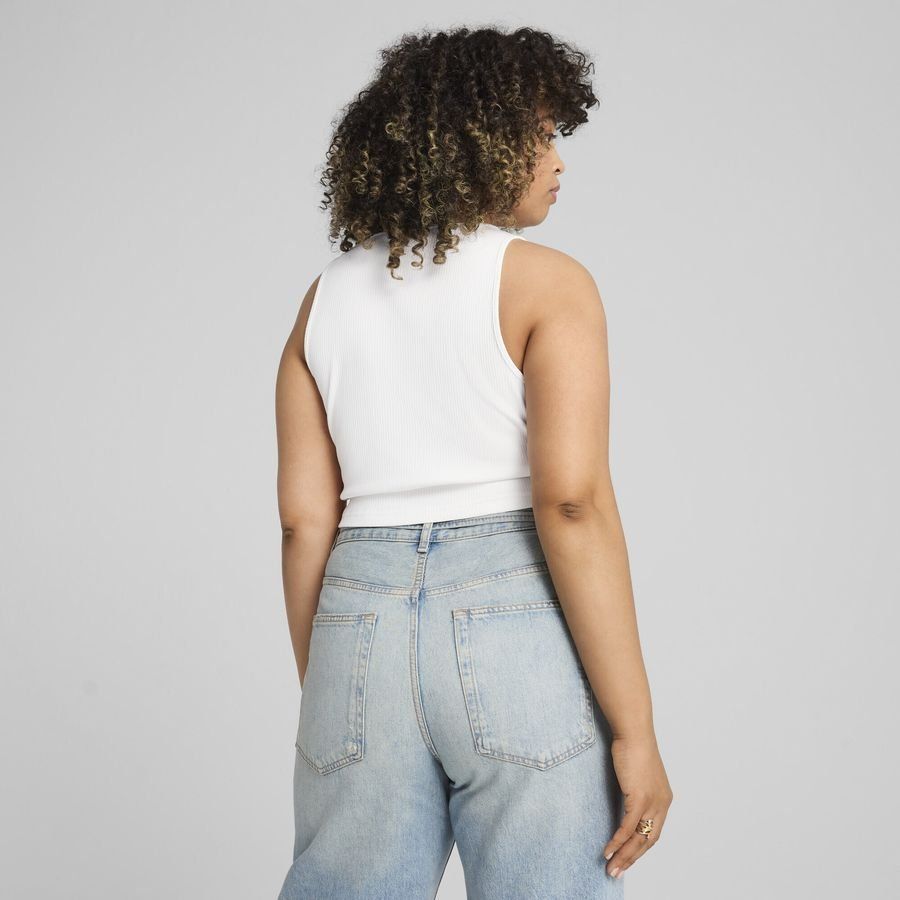 Puma WARDROBE ESS Geripptes Crop-Top
