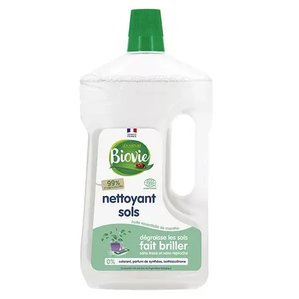 Limpador multiuso para pisos Biovie com óleo essencial de hortelã-pimenta 1L