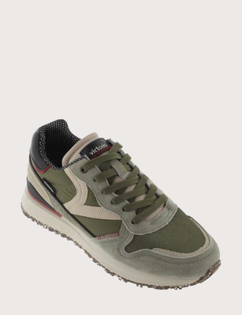 VICTORIA BASKETS HOMME RUNNING LEGGERA TECH NYLON KAKI