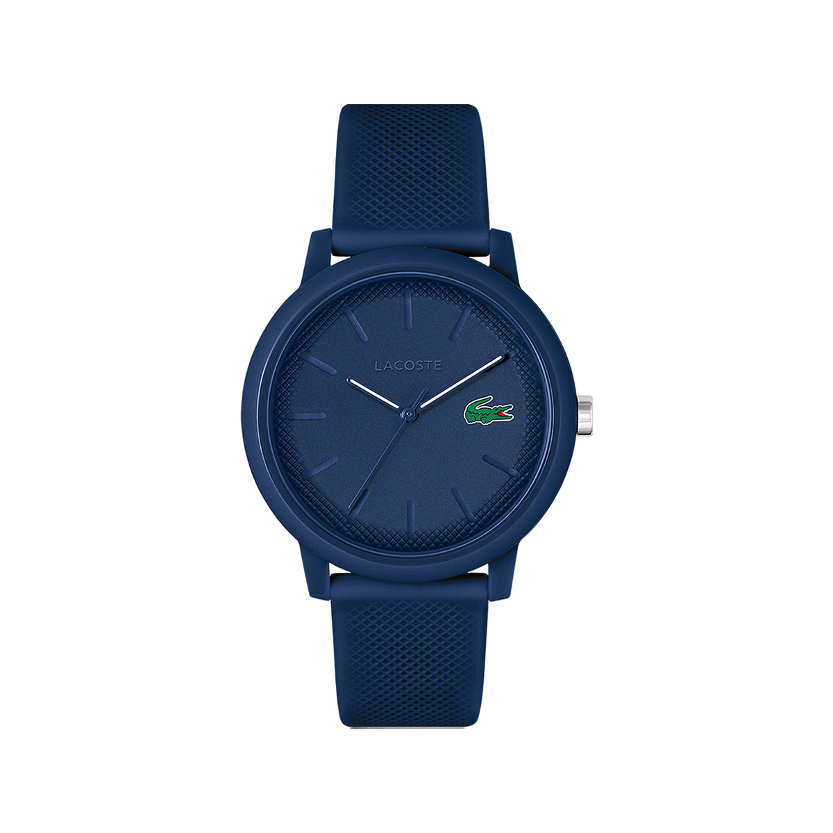 Montre Lacoste 12.12. homme résine bracelet silicone bleu