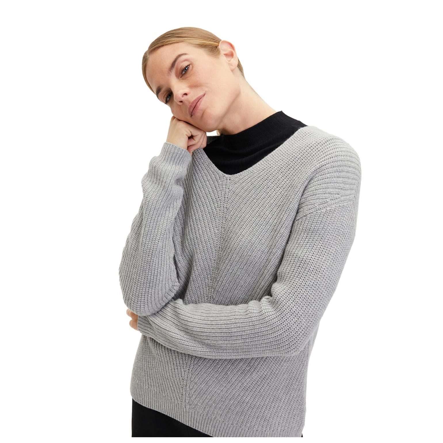 Cartoon Strickpullover Kurz 1/1 Arm